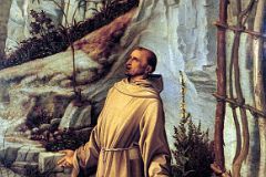 09-2 St Francis in the Desert - Giovanni Bellini 1480 Close Up Frick Collection New York City